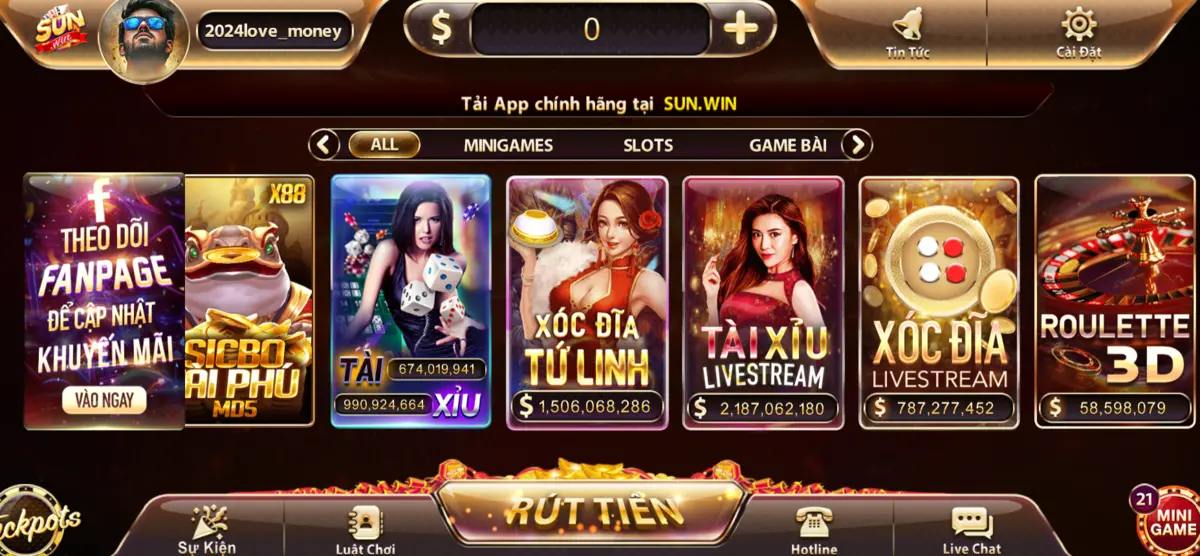 Tới với Sunwin, bạn tận hưởng một số game khác